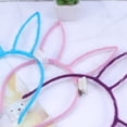 thumbnail image 4 of KAKOWELY 8 diademas luminosas con orejas de conejo, adorables y coloridas, para el pelo, tocados, regalos de fiesta para niños, colores y estilos aleatorios., 4 of 5