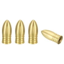 Uxcell 1.3" Tall Brass Lamp Finials Cap Knob 4 Set Lamp Screw Holder Tapped 1/4-27 Table Floor Lamp Shade Decorations