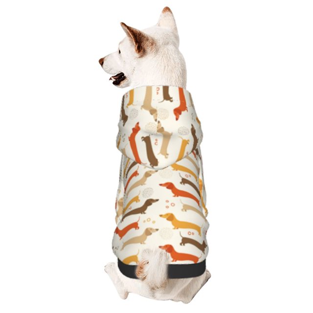 Balery Dachshund Sudadera con Capucha para Perros Pequeños – Ropa para Mascotas, Disfraz para Perros y Gatos, Ideal para Fiestas y Cosplay-Large