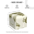 thumbnail image 4 of Rateoe Chickens Pattern Tissue Box Cover, Modern Square Decorative Leather Facial Paper Case Organizer Holder Dispenser 5X5X5'', 4 of 7
