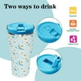 thumbnail image 3 of 20 oz Leopard Print Tumbler with Handle Vacuum Reusable Insulated Tumblers with Flip Straw and Top Handle Stainless Steel Coffee Mug Leopard Print Cup, 3 of 5