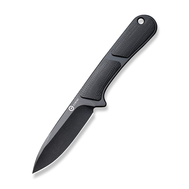 Civivi Knives Mini Elementum C23010-1 Black G-10 Nitro-V Steel Fixed Blade Knife Cuchillo