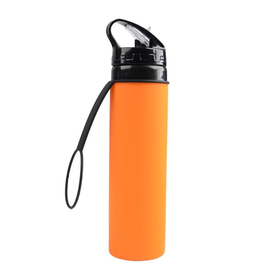 Necvior Silicone Folding Sport Bottles Outdoor Folding Camping Bottles Water Mugs