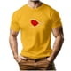 thumbnail image 2 of Tops para hombre, blusas y camisas de manga corta con cuello redondo para hombre, camiseta deportiva informal con estampado de corazones a la moda para hombre, blusa de poliéster de manga corta con cu, 2 of 5