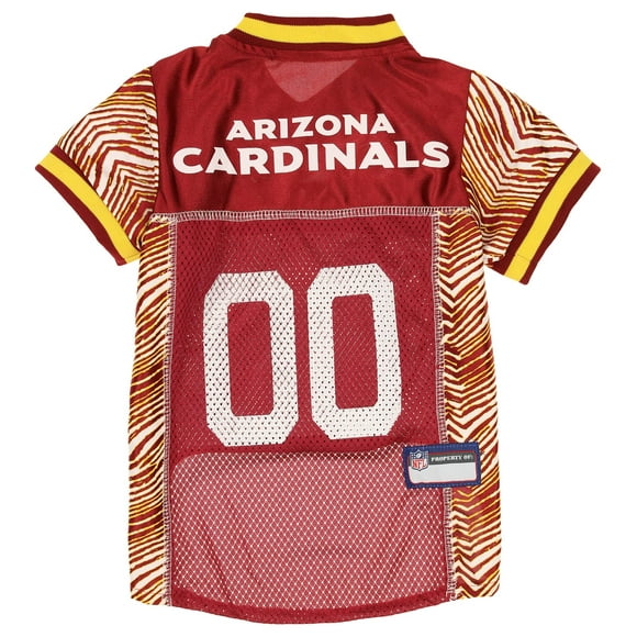 Zubaz NFL Team Pet Jersey for Dogs, Arizona Cardinals, Large