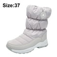 thumbnail image 2 of Botas de nieve para niños y niñas, botas de invierno para exteriores, impermeables, con forro de piel, 2 of 5