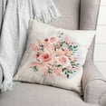 thumbnail image 3 of Creative Products Pink Bouquet 18x18 Spun Poly Pillow, 3 of 3