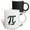 Multicolor, variant on 3drose, the Greek Letter Pi - the Word of Piano. Funny Mathematical Gift, 11oz Magic Transforming Mug