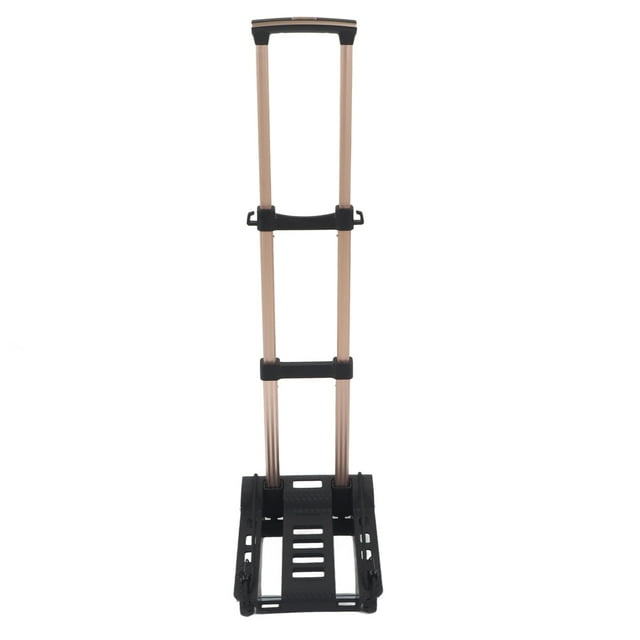 Carrito de mano plegable con 4 ruedas silenciosas, carrito de tracción ajustable para compras de equipaje, capacidad de carga de 88 lb