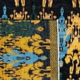 thumbnail image 5 of Safavieh  Couture Hand-knotted Calcutta Ikat Bernardine Modern Wool Rug with Fringe Ivory/Navy 8' x 10' 8' x 10', 5 of 5