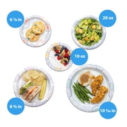 Great Value Disposable Paper Plates, 8.5 in, 100 Count