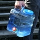 thumbnail image 3 of Jarra de almacenamiento de agua para acampar de 4 galones, de agua con asa, dispensador de bebidas, de botellas de agua, contenedor, 3 of 8