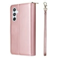 thumbnail image 4 of SaniMore for Samsung Galaxy A54 5G 3 in 1 Case, Zipper Purse Cover + Card Slots +  Kickstand + Detachable Lanyard Comprehensive Protective Shockproof Anti-drop Shell For Samsung A54 5G, Rosegold, 4 of 8