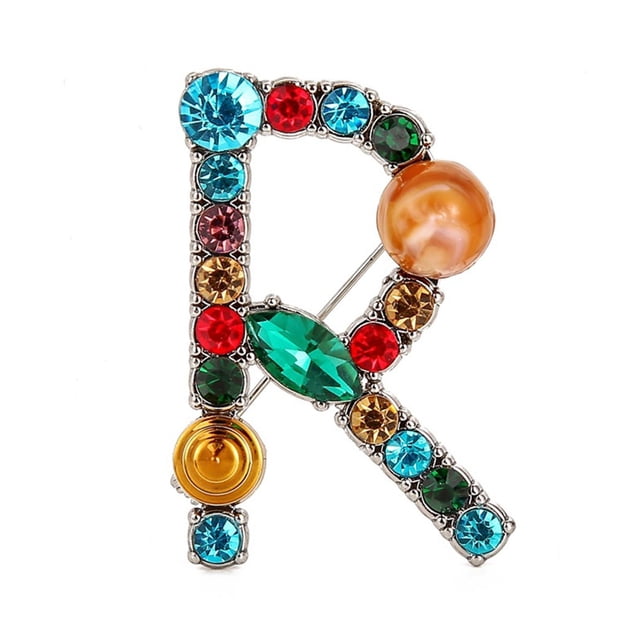 Agiferg Porte-Clés Accessoires pour Femmes Filles Initiale Pailletée Or