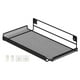 thumbnail image 1 of Estante de pared para enrutador, estante de almacenamiento, estante colgante resistente, soporte de montaje en pared de soporte moderno, diseño hueco Negro, 1 of 8