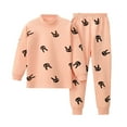 thumbnail image 1 of Ensemble de Pyjama en Coton pour Filles et Garçons, Haut à Manches Longues et Pantalon, 1 of 4