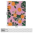 thumbnail image 4 of Flannel sofa blanket , Super Soft Cozy Blanket for Sofa, Lightweight Fuzzy Throw Blanket for Sofa Monstera Leaves Wildflowers, 4 of 6