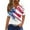 White-3, variant on VerPetridure Patriotic Shirts for Women American Flag Shirt 4th of July Short Sleeve V-Neck Graphic Tee USA Star Stripes Tops
