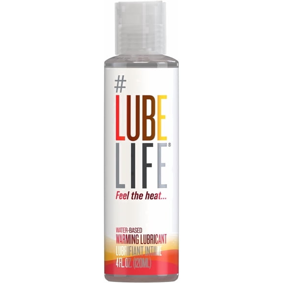 LUBELIFE Water-Based Warming Lubricant For Sex, Non-Staining Intimate Lubricant, 4 fl oz
