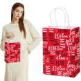 thumbnail image 2 of Gnwei 1Pcs Valentine's Day Tote Bags Bulk with Handle Heart Reusable Treat Gift Bags Non Woven Gift Wrap for Valentine's Day Wedding Birthday Party Favor Supplies, 2 of 4