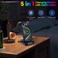 thumbnail image 6 of Wireless Charger for iPhone,HopePow 5 in 1 Portable Fast Magnetic Wireless Charger Stand Dock with Alarm Clock for iPhone Apple Watch Airpods Charging Station for Apple Multiple Devices, 6 of 9