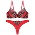 thumbnail image 1 of Sexy Lingerie Set for Women Fashion Women with Steel Rings Print Sexy Lace Underwear Ladies Lntimates Set Lingerie Sets Women Lingerie Sexy Sets Lace Underwear for Women Sexy, 1 of 5