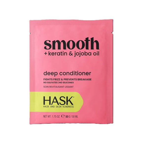 Hask Keratin Smoothing Deep Conditioner, 1.75 oz, Travel Size