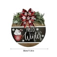 thumbnail image 3 of Xihbxyly Oferta Del Día Prime Liquidación de Hoy Fondo de Fiesta de Madera de Navidad Decoración de Pared Ventana Colgante de Pared Puerta de Jardín Piezas Colgantes Puerta de Madera, 3 of 7