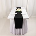 thumbnail image 5 of Efavormart BLACK Premium Polyester Table Top Runner For Weddings Birthday Party Banquets Decor Fit Rectangle and Round Table, 5 of 10