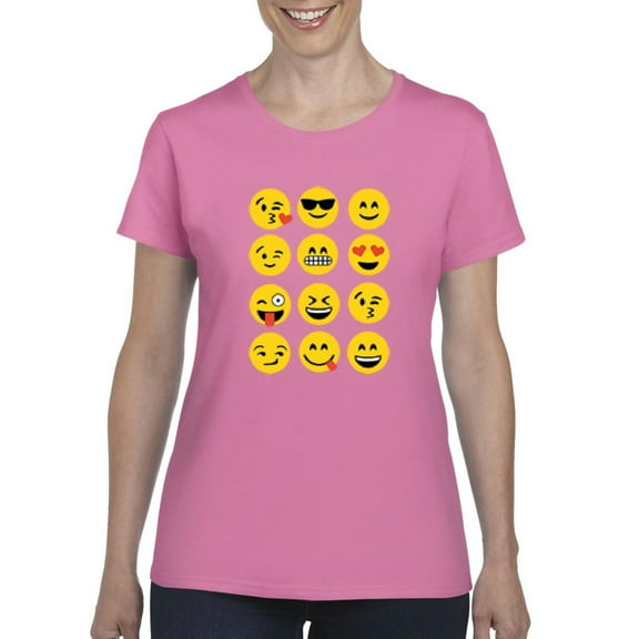 NIB - Women's T-Shirt Short Sleeve - Emoji Group