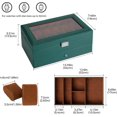 thumbnail image 3 of ProCase Caja para Reloj de 12 Ranuras, Estuche Organizador de Relojes de 2 Pisos con Tapa Vidrio Anti-polvo Almacenaje Guardarrelojes para Hombres y Mujeres (Verde), 3 of 14