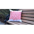 thumbnail image 2 of Simply Daisy, 20" x 20" Flower Bell Peach Floral DecorativeOutdoor Pillow, 2 of 2