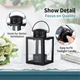 thumbnail image 3 of 2 Pcs Vintage Style Hanging Small Lanterns for Tealight Candle, 3 of 5