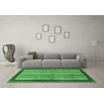 thumbnail image 3 of Ahgly Company Indoor Square Abstract Emerald Green Modern Area Rugs, 4' Square, 3 of 4
