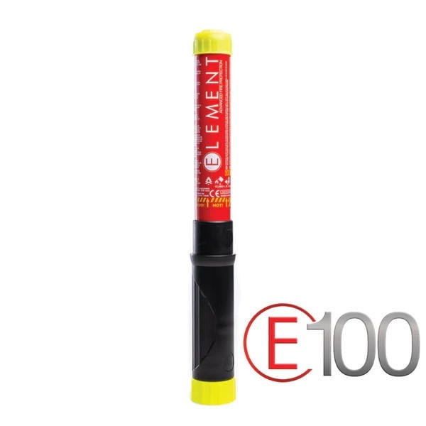 Element Fire E100 40100 Portable Compact Fire Extinguisher 100 Second Discharge