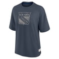 thumbnail image 2 of Women's Fanatics Blue New York Rangers Oversized Elements Raw Edge Future Ground T-Shirt, 2 of 5