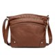 thumbnail image 1 of Retro PU Leather Shoulder Bag Lightweight Waterproof Cross-body Handbag for Business, 1 of 5