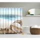 thumbnail image 3 of Cortina de Cuarto de baño Panel de poliéster transparente Cuadrado colgante 3 Sunnimix Cortina de ducha, 3 of 4