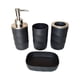 thumbnail image 2 of Juego de 4 accesorios de baño, jabonera para baño, restaurantes y hogar. Negro, 2 of 9