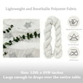 thumbnail image 2 of Wrapables 10Ft Bohemian Cheesecloth Gauze Table Runner for Rustic Weddings, Parties, Home Decor, 1pc White, 2 of 6