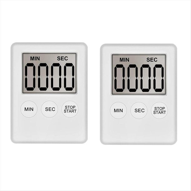 Temporizador de Cocina Digital, Temporizador, Temporizador de Huevos, Adecuado para el Trabajo, Temporizador Deportivo, Juego, Temporizador de Cocina, Paquete de 2