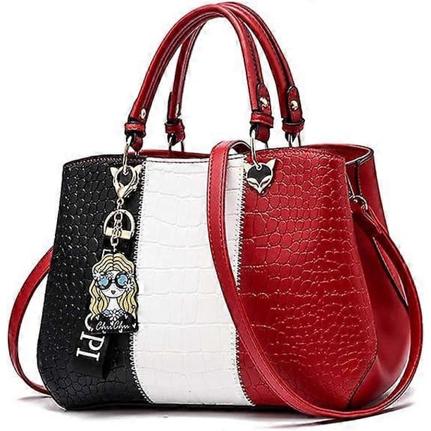 Purses and Handbags for Women Top Handle Bags Leather Satchel Totes Shoulder Bag with Multiple Pockets