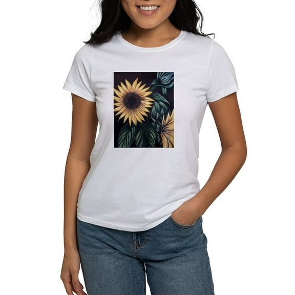 CafePress - Sunflower Life T Shirt - Women's Classic T-Shirt