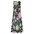 thumbnail image 4 of Boho Floral Dress Spring Bohemian Style Hippie Streetwear Bohemia Long Dresses Female Night Club Maxi Dress Birthday Present, 4 of 7
