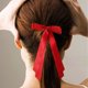 thumbnail image 4 of Pinza para el pelo con lazo de satén de doble capa y diseño de pico de pato para mujer., 4 of 6