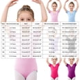 thumbnail image 4 of Girls Short Sleeve Dance Leotard with Front Bow Detail,Cute Ballet Bodysuit, 4 of 7