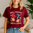 thumbnail image 5 of I Survived 67 Days of School, Funny Teacher School Shirt, Back to School Tshirt, Classroom Humor Tee, Teacher Student Gift, 5 of 5