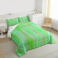 thumbnail image 3 of Castle Fairy Gradient Stripes Queen Comforter Set,Abstract Lines Bedding Comforter Set, 3 of 8