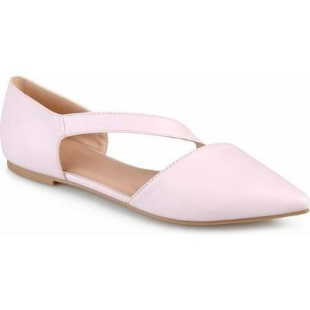 Womens Cross Strap Pointed Toe Flats
