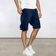 thumbnail image 4 of Kureaily Men's Casual Cargo Shorts Zip Elastic Waist Loose Fit Short, 4 of 9